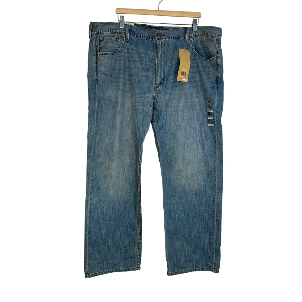Levi's 569 Loose Straight Mens 42x32 Blue Denim Jeans 005690264 - Picture 2 of 9